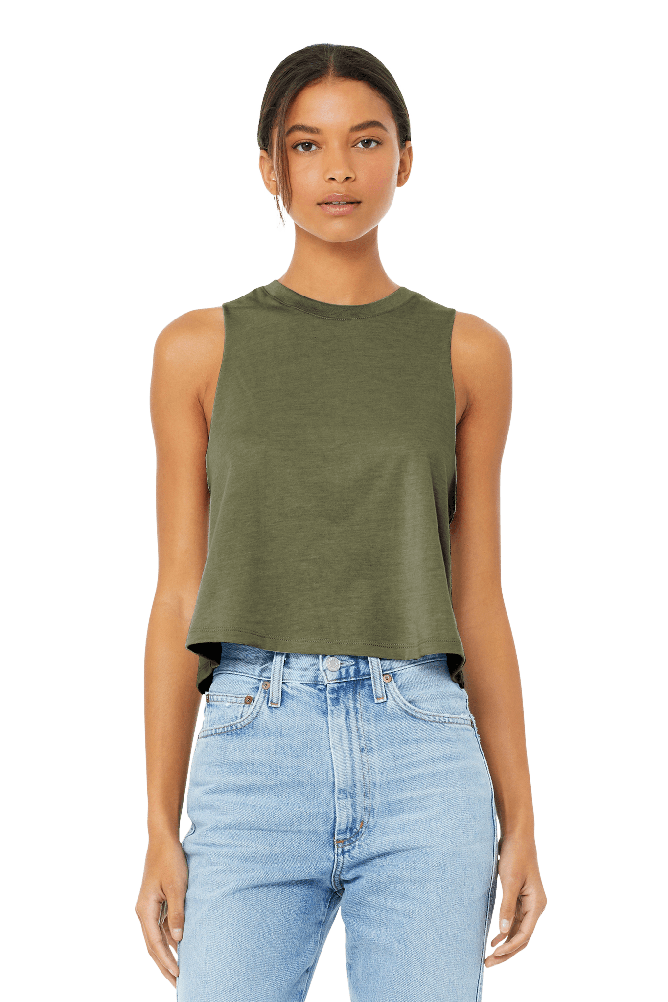 BELLA+CANVAS ® Women’s Racerback Cropped Tank - Infinite Potential Enterprise